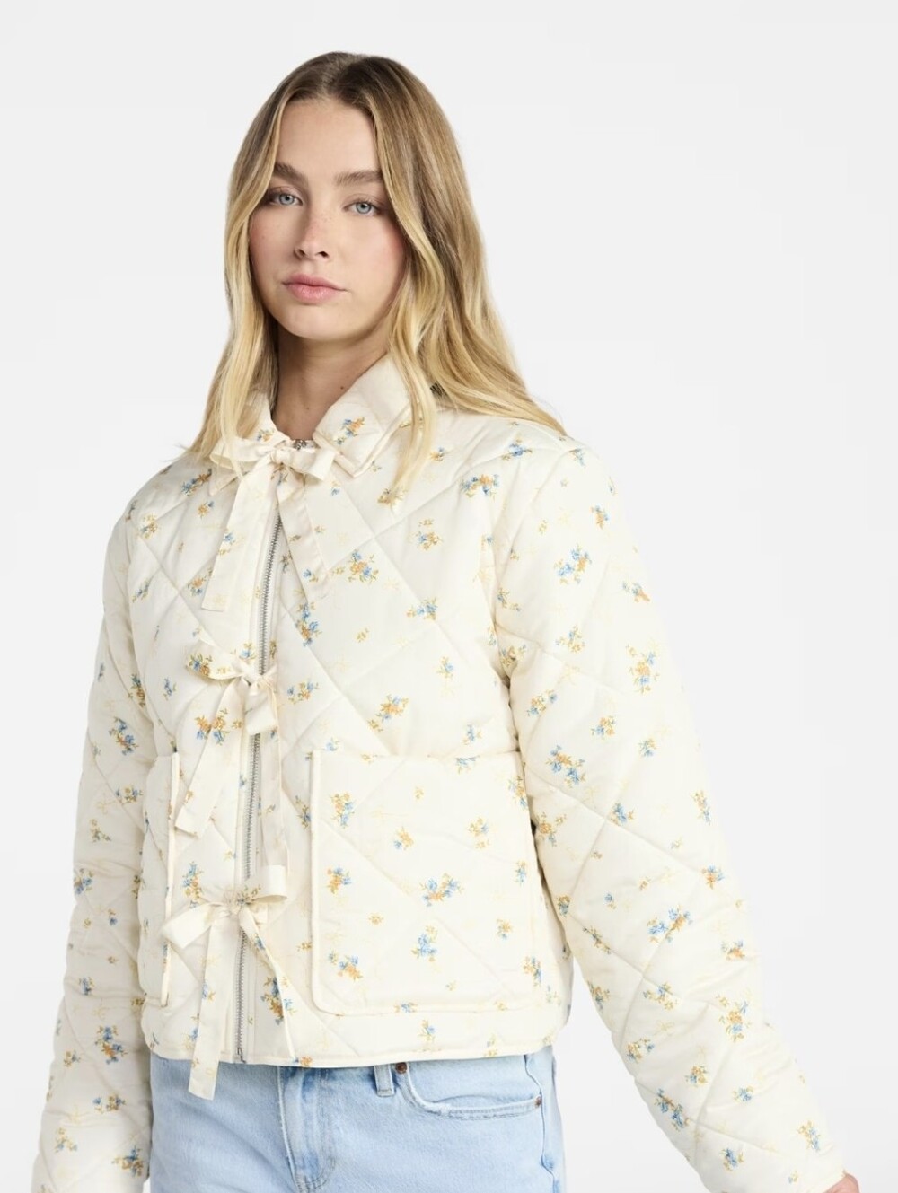 Super Cute Cream Flowery Brand NEW Jacket For Sale